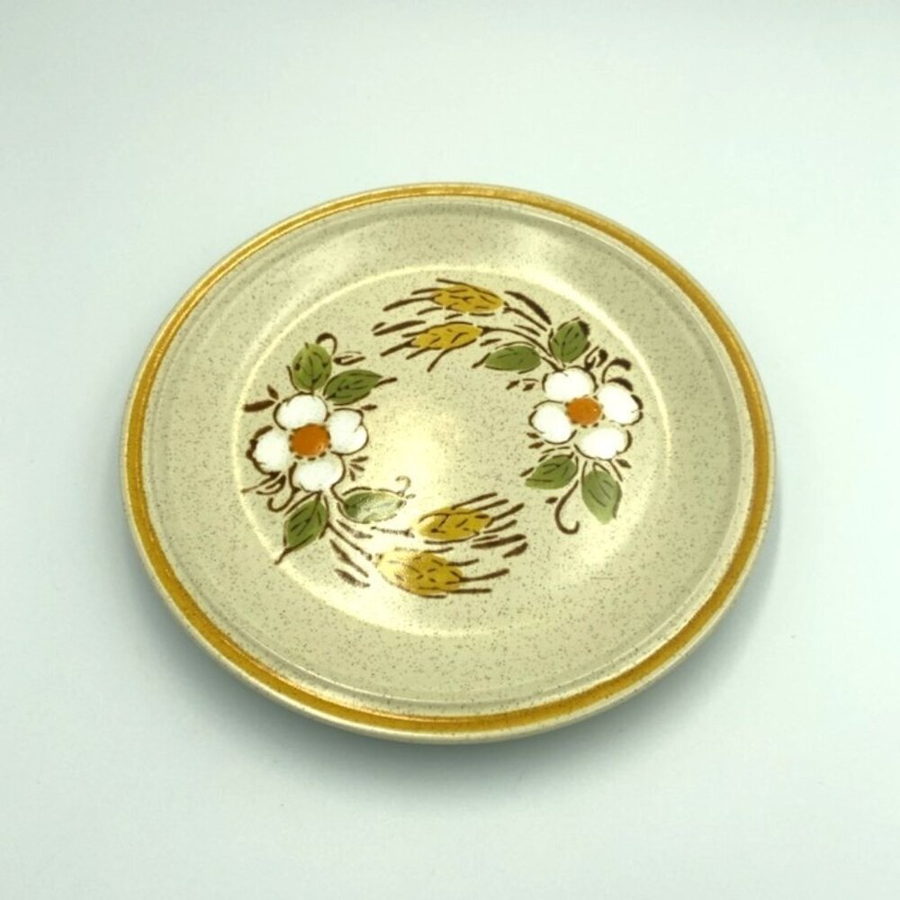 Vtg Hearthside Garden Festival Floral Salad Plates 7 3/4”‎ Japan 70s Retro